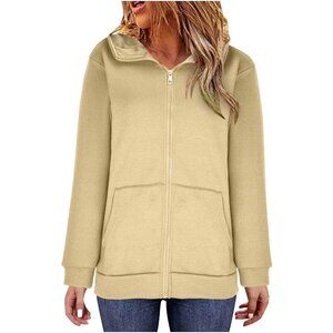 Woman's Hoodie Beige Plus Size 5XL NWT